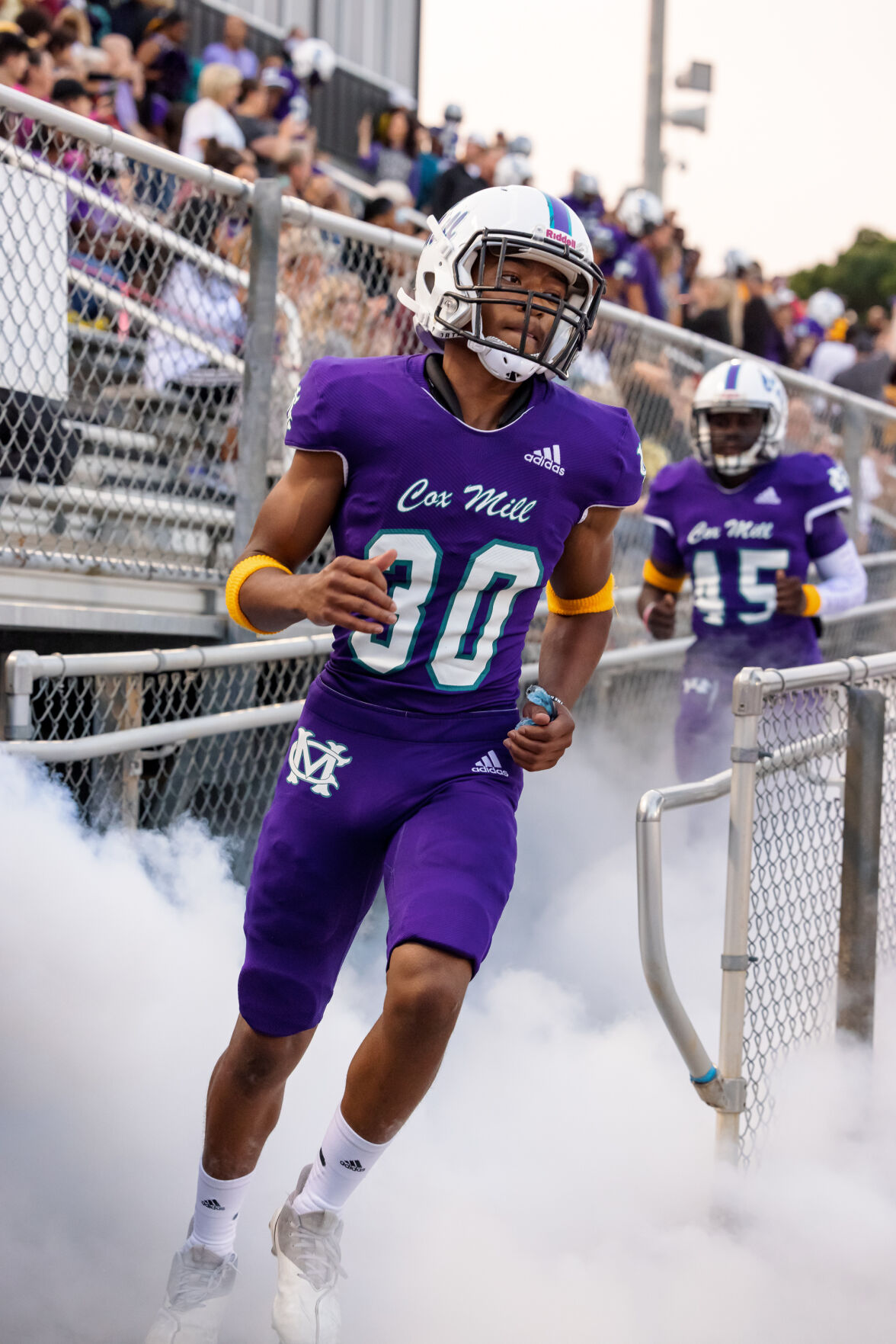 The Hough Huskey defeated the Cox Mill Chargers 48-7 on Friday night at Cox Mill High School.